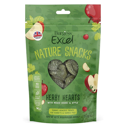 Excel Nature Snacks - Herby Hearts & Fruity Feasts - Rabbit Guinea Fruit Treats