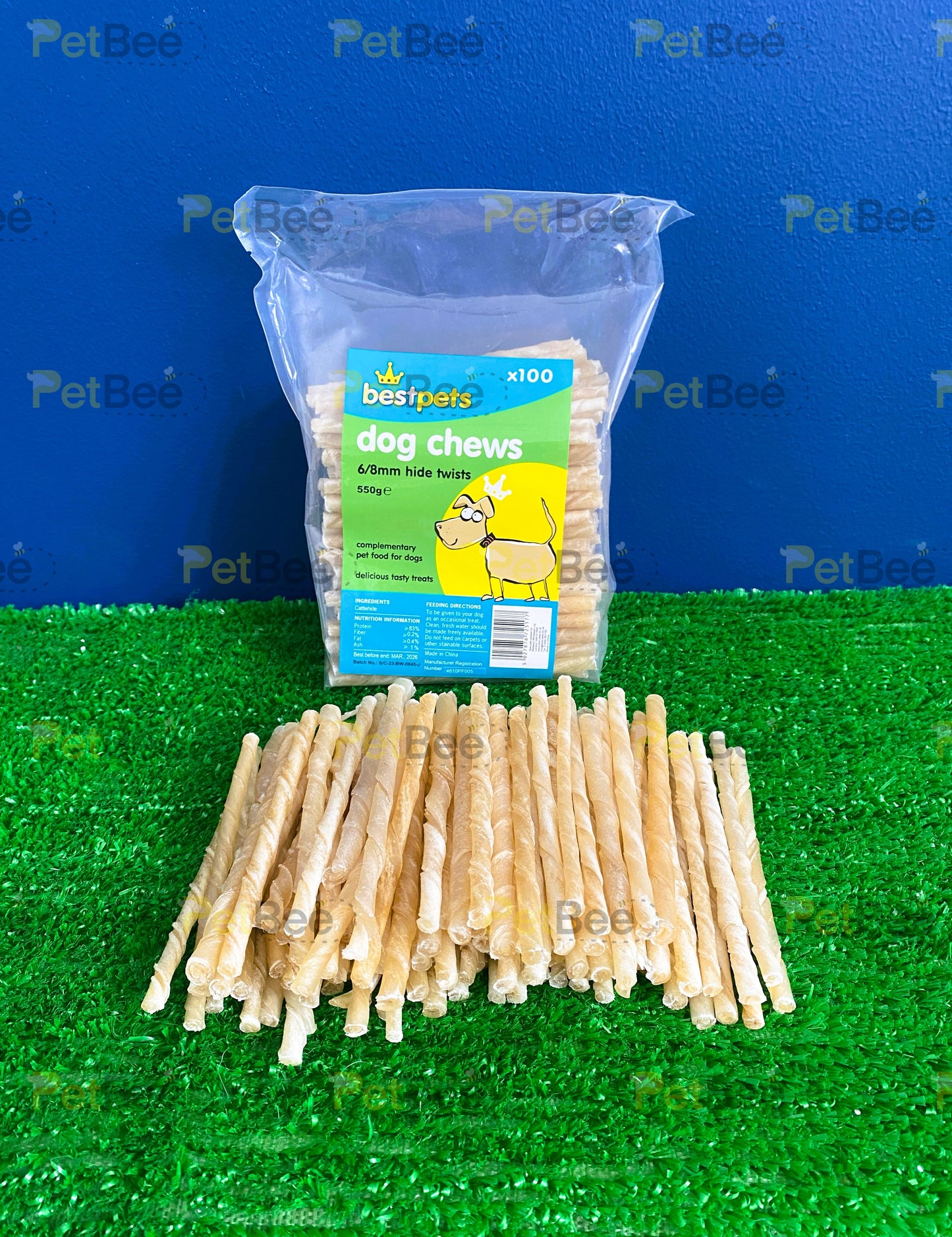 Best Pets 5" Raw Hide Twists