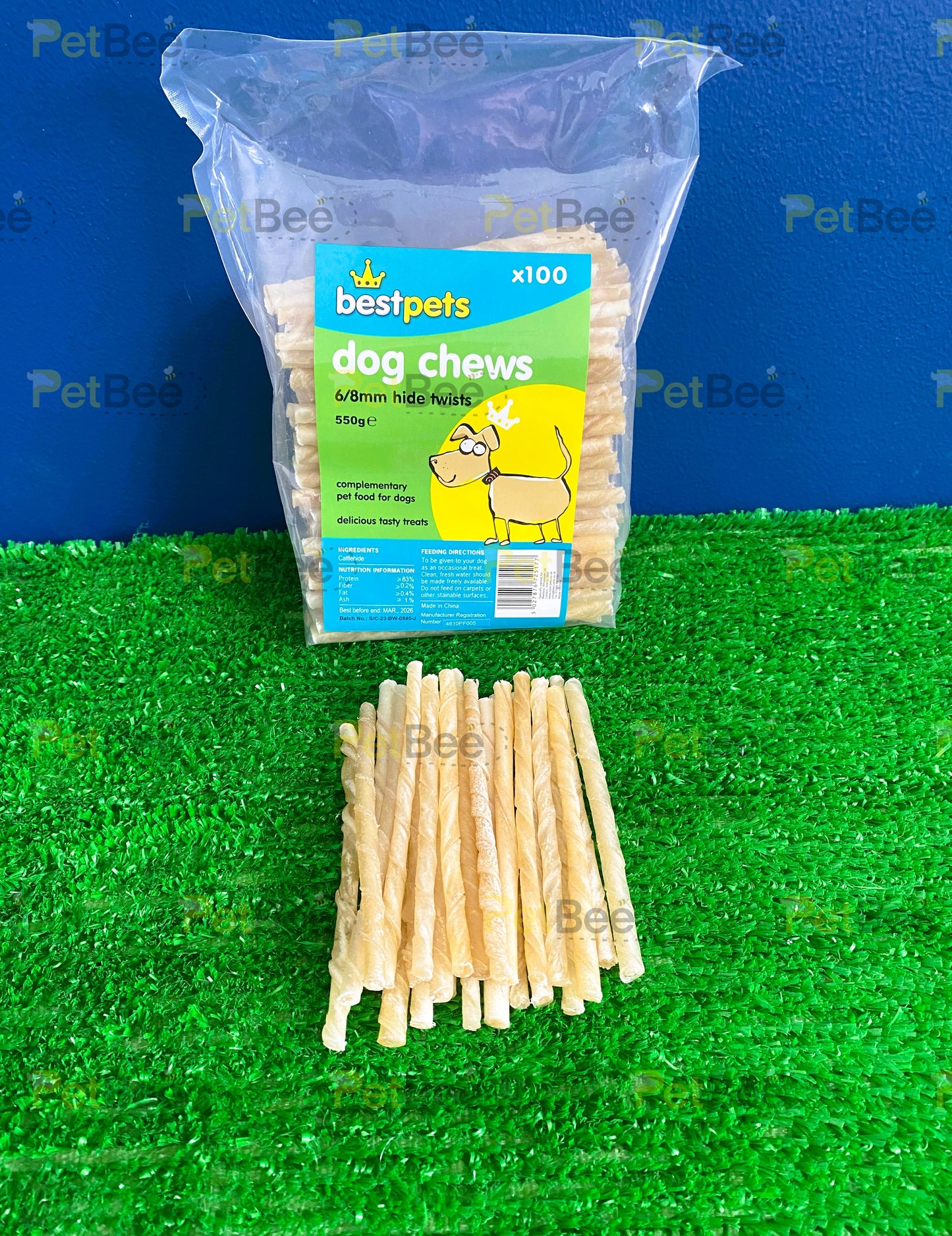 Best Pets 5" Raw Hide Twists