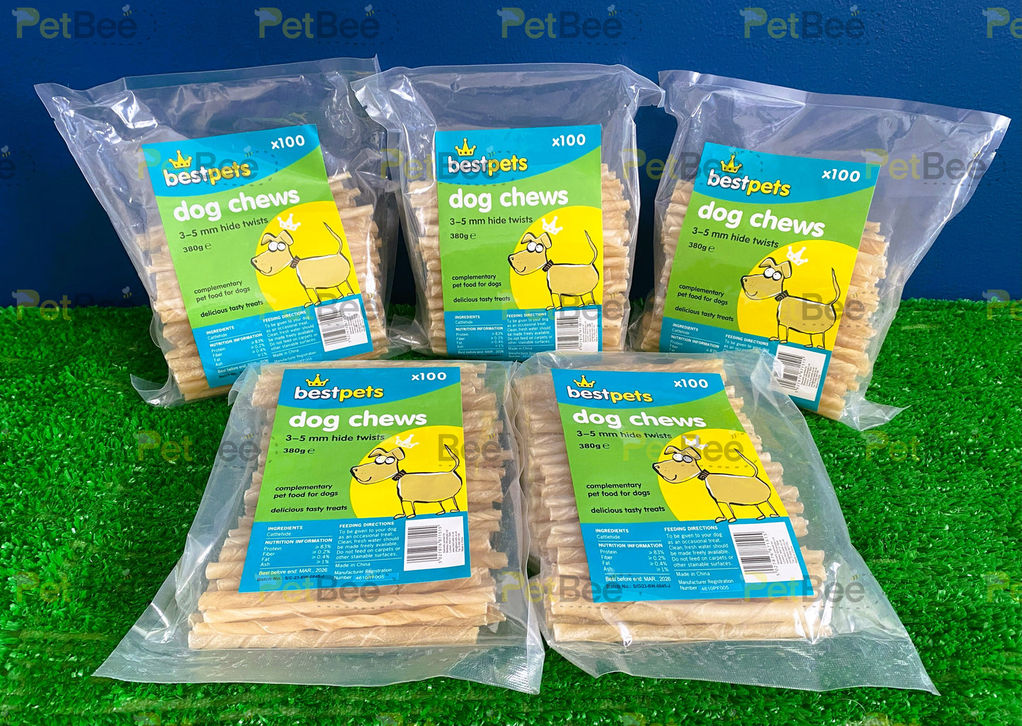 Best Pets 5" Raw Hide Twists