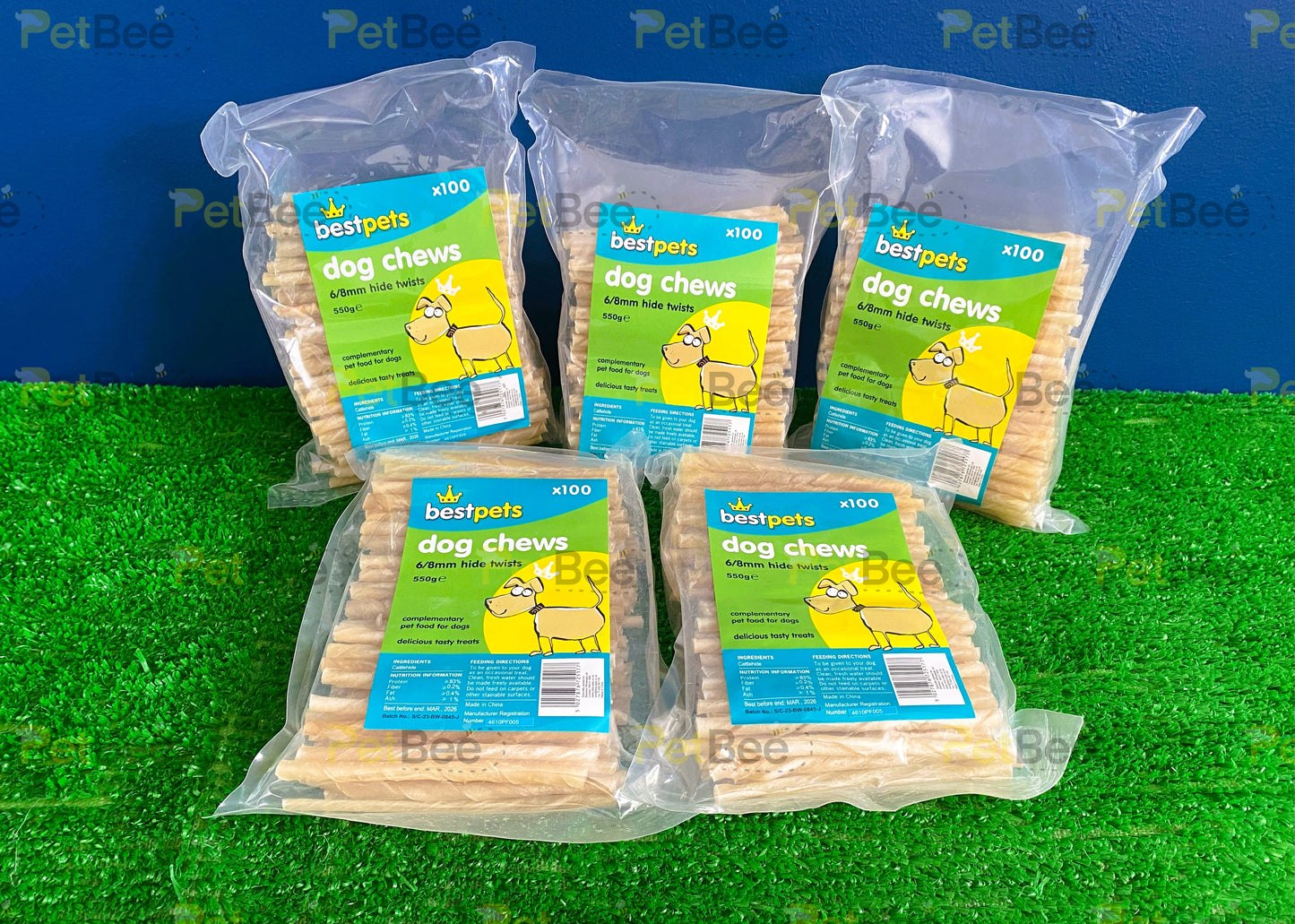 Best Pets 5" Raw Hide Twists
