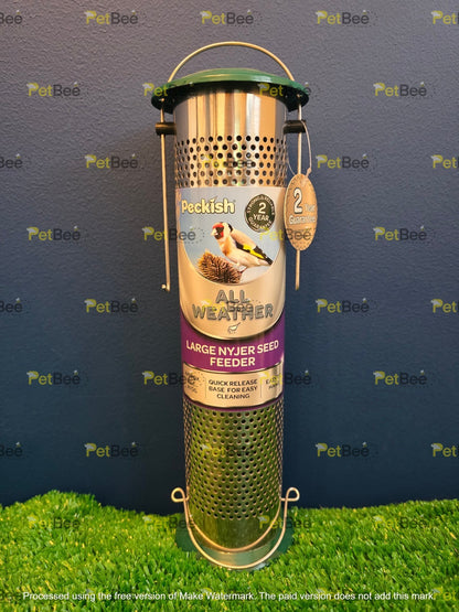 Peckish All Weather Metal Wild Bird Feeder: Suet, Peanut, Sunflower Hearts Nyjer