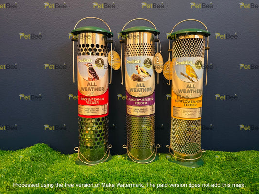 Peckish All Weather Metal Wild Bird Feeder: Suet, Peanut, Sunflower Hearts Nyjer