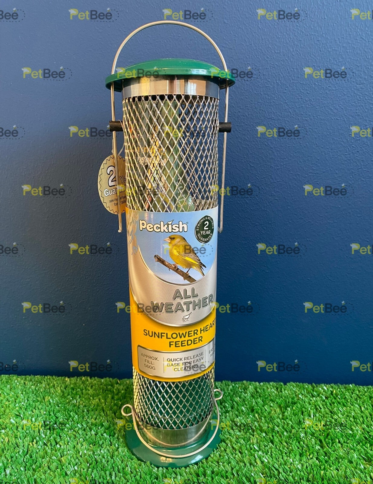 Peckish All Weather Metal Wild Bird Feeder: Suet, Peanut, Sunflower Hearts Nyjer