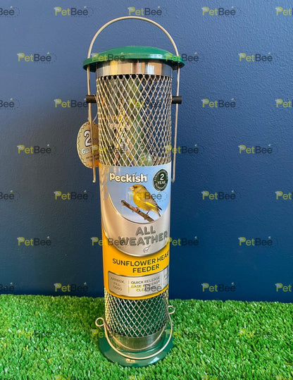 Peckish All Weather Metal Wild Bird Feeder: Suet, Peanut, Sunflower Hearts Nyjer