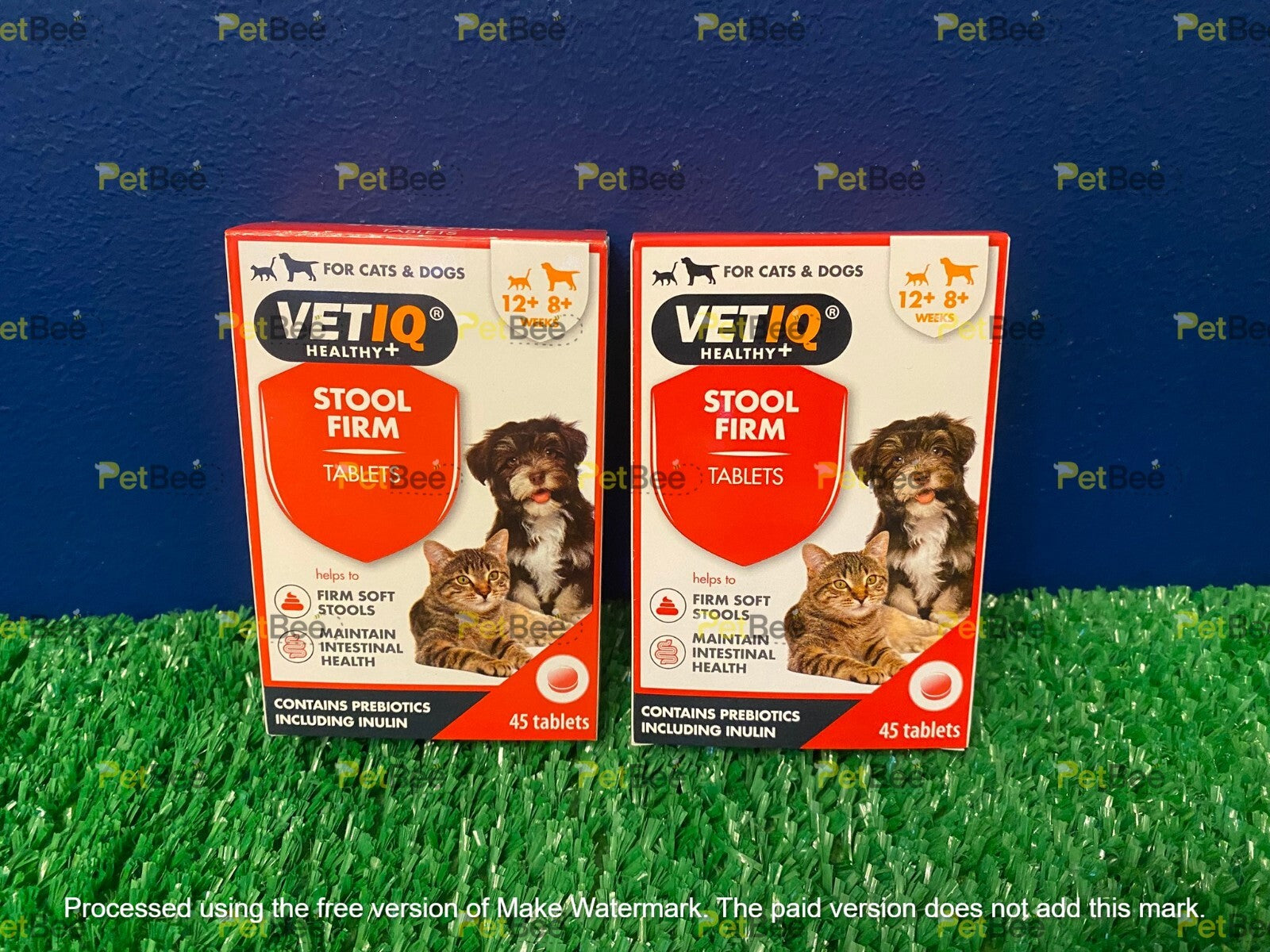 M&C Vetiq Stool Firm for Cats & Dogs 90 Tablets (2 x 45) - BULK BUY SAVING