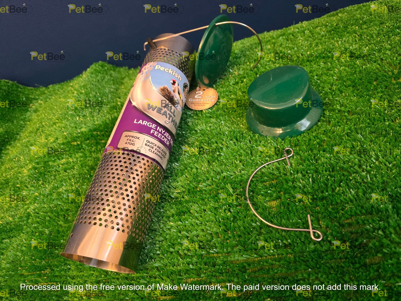 Peckish All Weather Metal Wild Bird Feeder: Suet, Peanut, Sunflower Hearts Nyjer