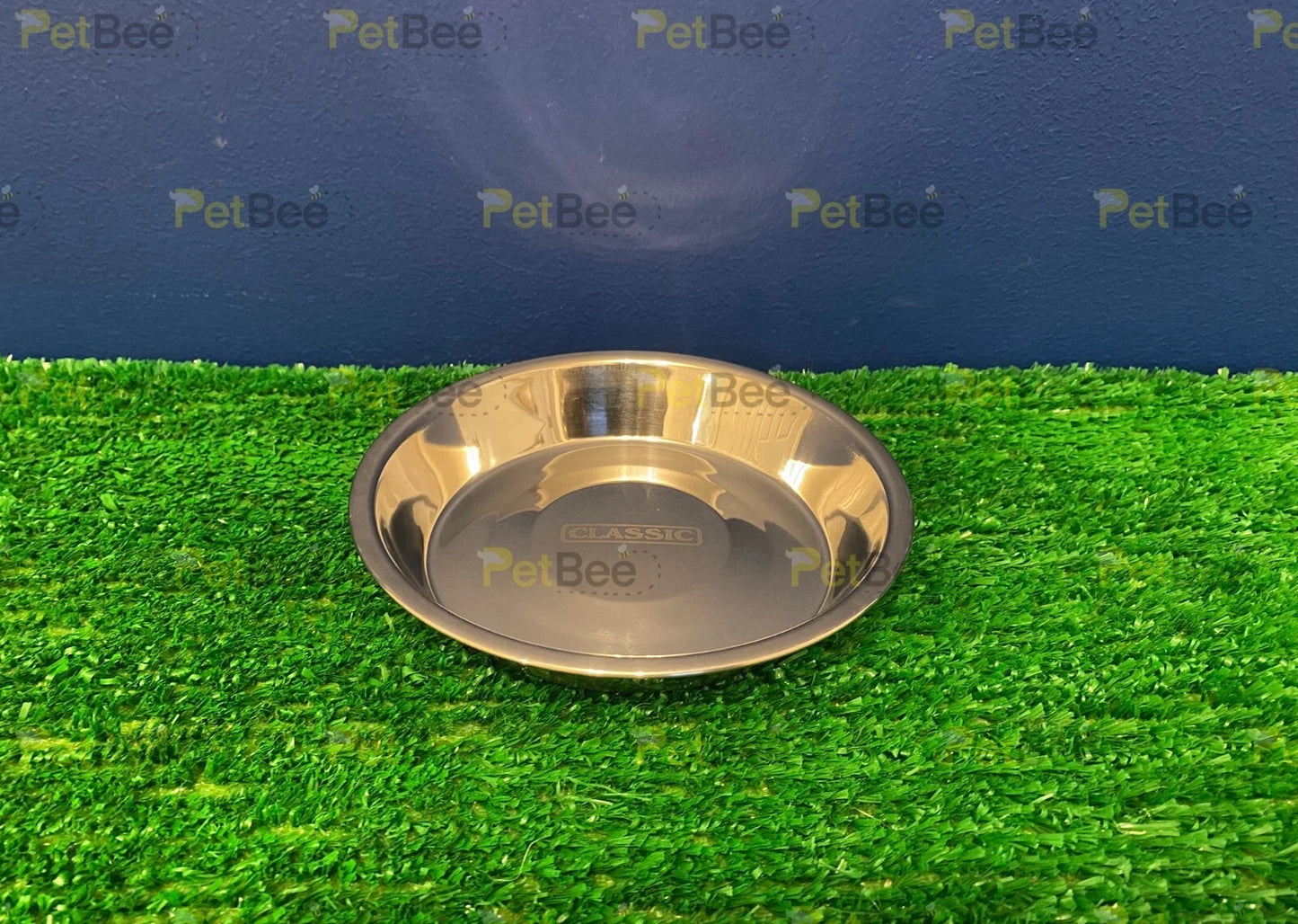 Classic Stainless Steel Shallow Cat Dish