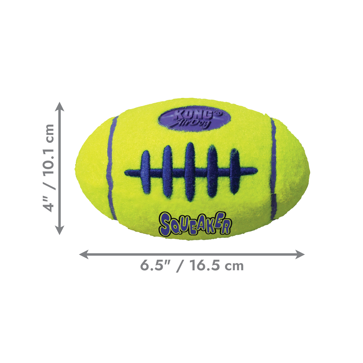 KONG AirDog Squeaker American Football - Small, Medium & Large