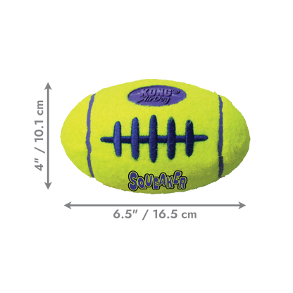 KONG AirDog Squeaker American Football - Small, Medium & Large