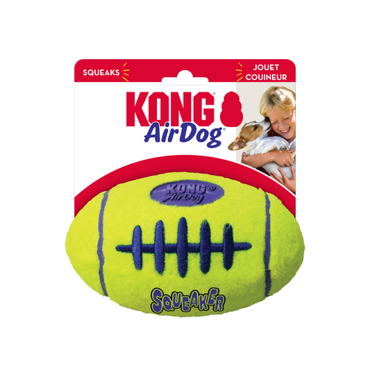 KONG AirDog Squeaker American Football - Small, Medium & Large