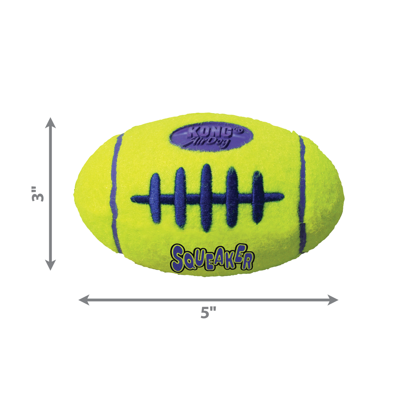 KONG AirDog Squeaker American Football - Small, Medium & Large
