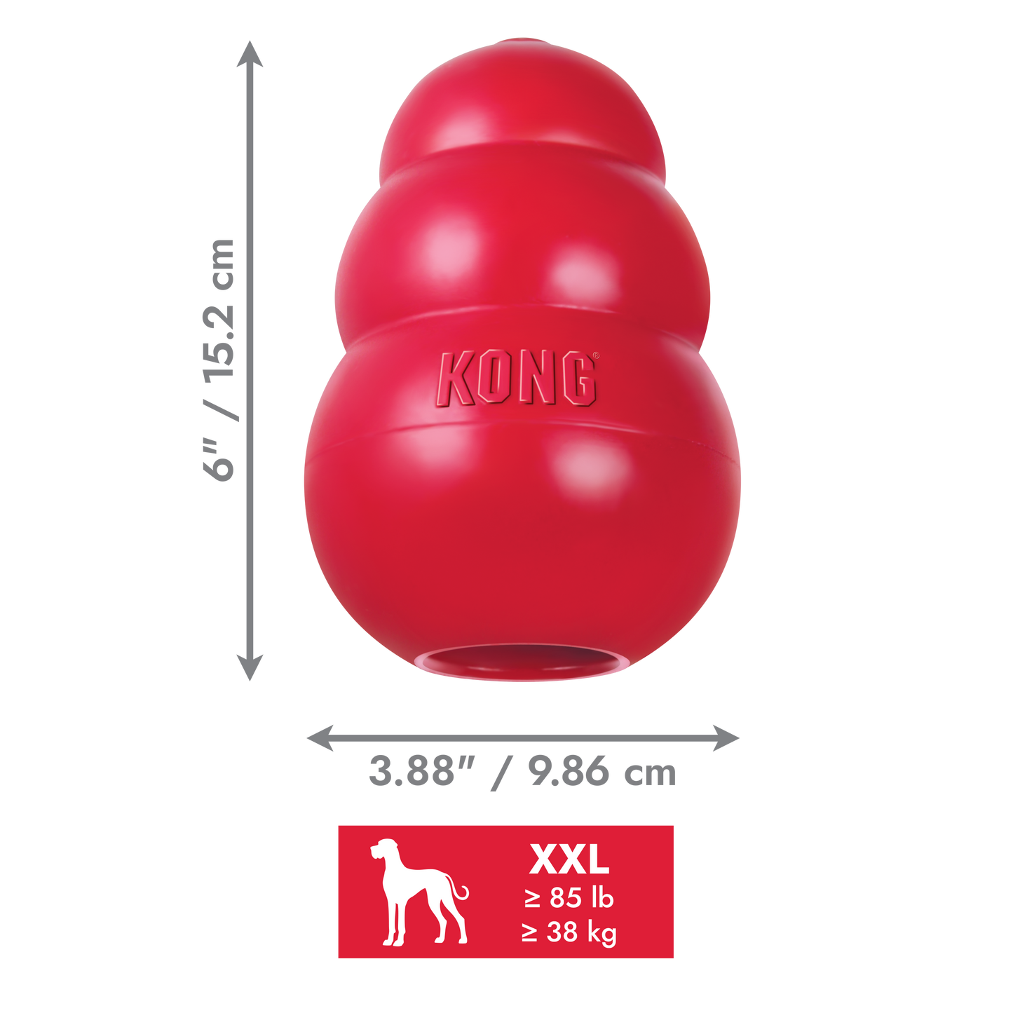 KONG Classic & Extreme Stuffable Rubber Dog Toy Small, Medium, Large, XL, XXL