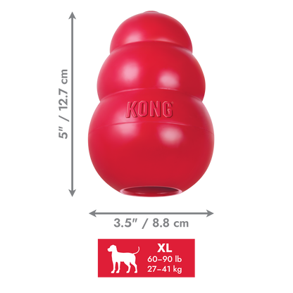KONG Classic & Extreme Stuffable Rubber Dog Toy Small, Medium, Large, XL, XXL