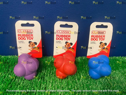 Classic Solid Rubber Odd Ball Dog Toy - 63mm
