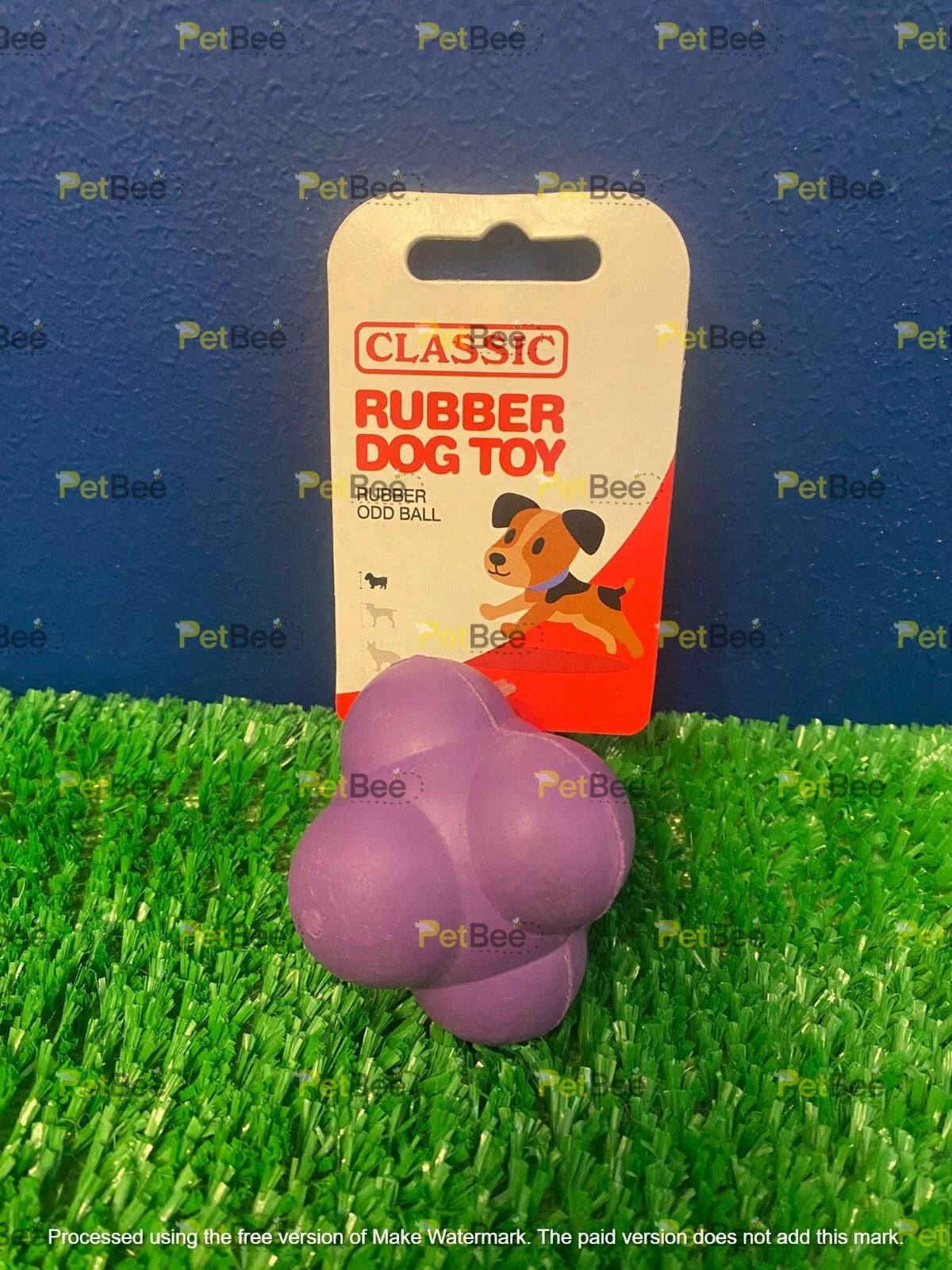 Classic Solid Rubber Odd Ball Dog Toy - 63mm