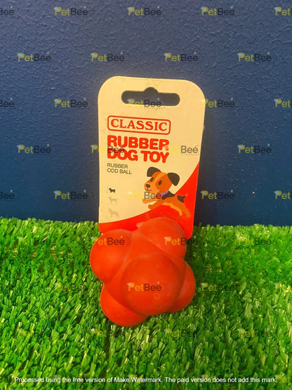Classic Solid Rubber Odd Ball Dog Toy - 63mm
