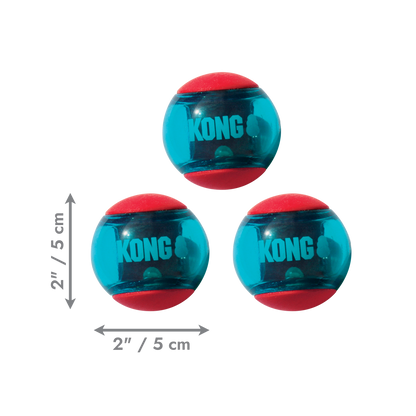 KONG Squeezz Action Balls - Small / Medium / Large