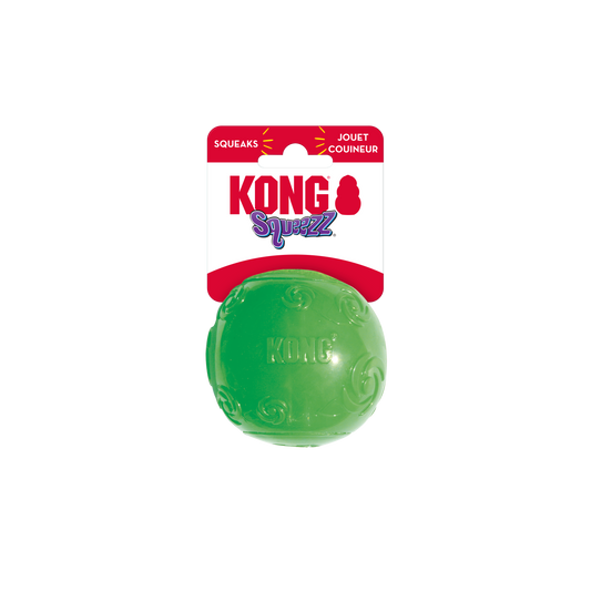 KONG Squeezz Ball - Medium & Large - Choose Colour