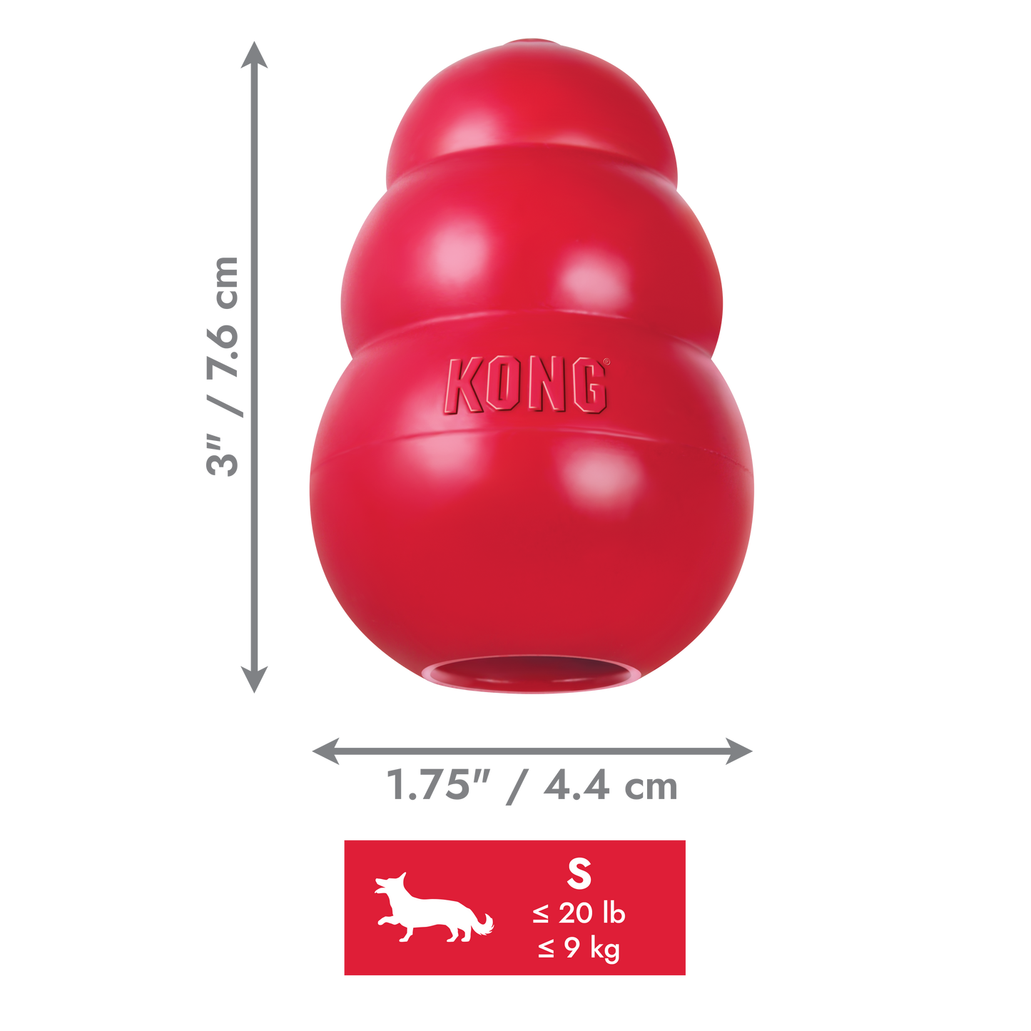 KONG Classic & Extreme Stuffable Rubber Dog Toy Small, Medium, Large, XL, XXL