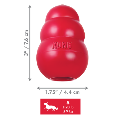 KONG Classic & Extreme Stuffable Rubber Dog Toy Small, Medium, Large, XL, XXL