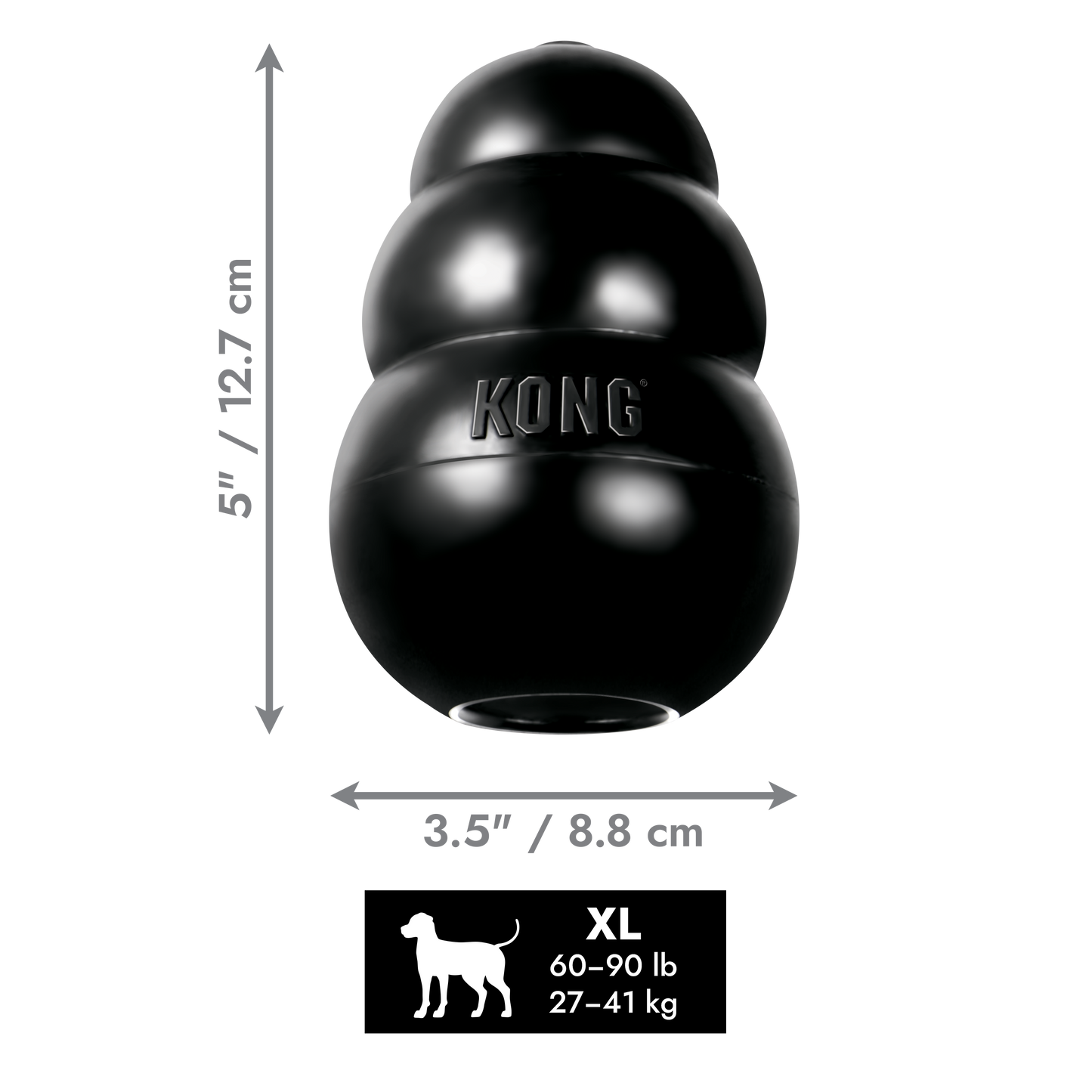 KONG Classic & Extreme Stuffable Rubber Dog Toy Small, Medium, Large, XL, XXL