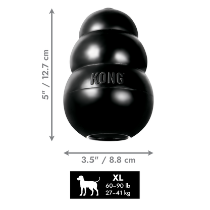 KONG Classic & Extreme Stuffable Rubber Dog Toy Small, Medium, Large, XL, XXL