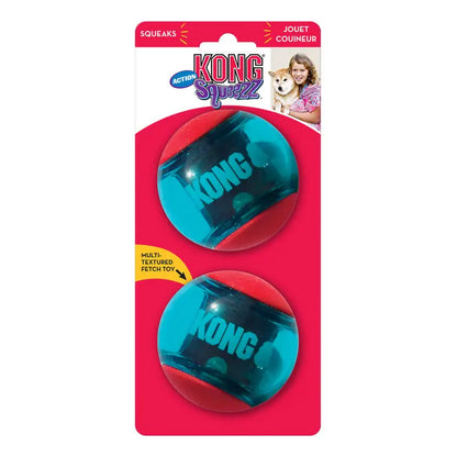 KONG Squeezz Action Balls - Small / Medium / Large